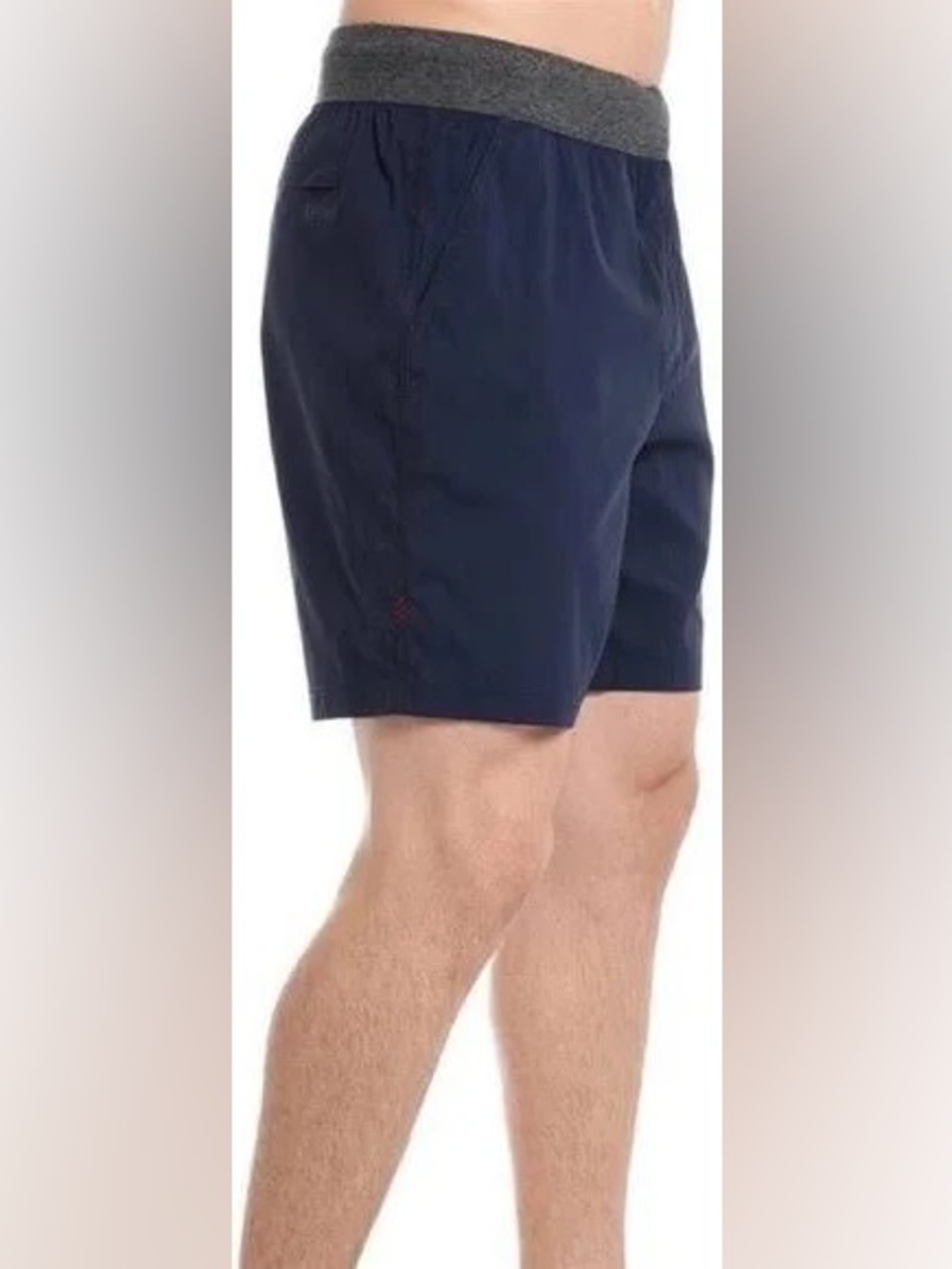 RHÔNE OG 7" Bullit Athletic Workout Shorts in Navy& Grey Size Large